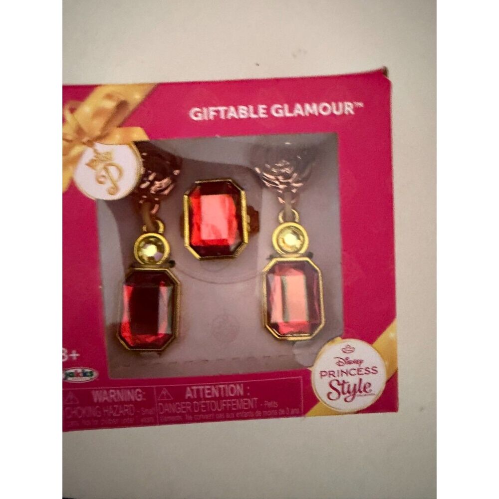Disney princess collection giftable glamour jewelry set- RED